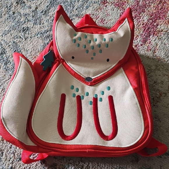Nwot World Market Red Fox Childrens Lunchbox - Picture 1 of 3
